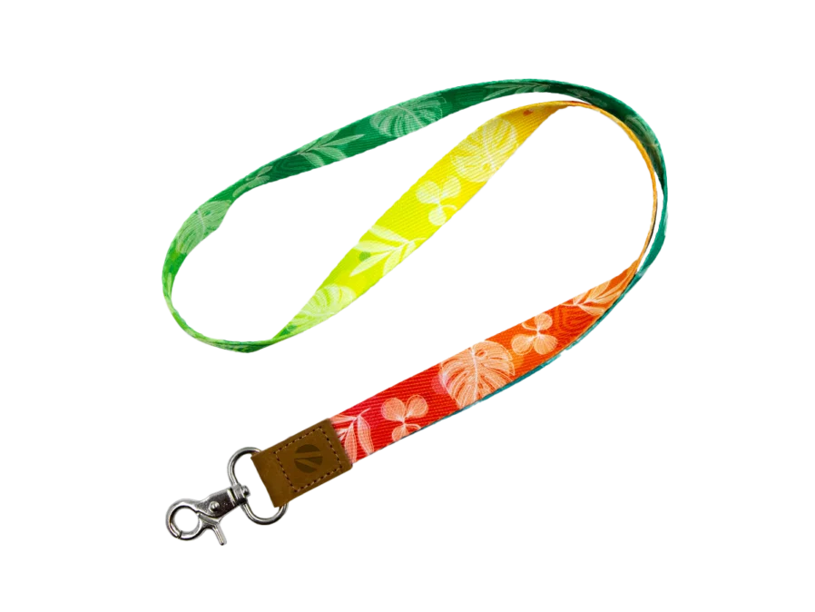 Öko-Schlüsselband mit Leder