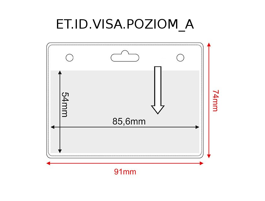 Etui für Identifikationskarten VISA