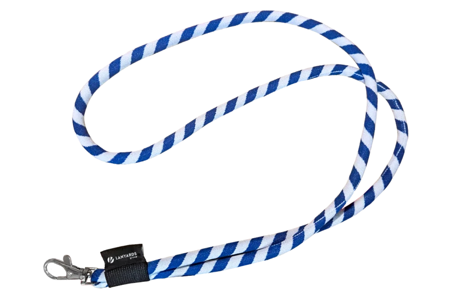 Zweifarbig gewebtes Nylon-Lanyard