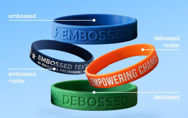 Personalized Silicone Wristbands are a classic choice