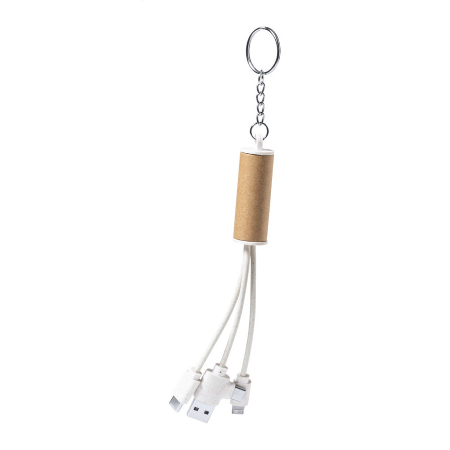 Schlüsselanhänger mit USB-Ladekabel Paplen