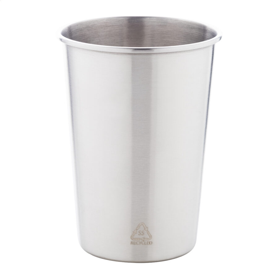 Becher aus recyceltem Edelstahl Redisha Mono